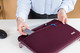 BlueBuilt Laptop Sleeve Width 36cm 15 - 16 inches S Red product in use
