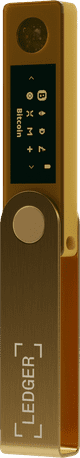 Ledger Nano X Gold rechterkant