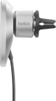 Belkin Support de Téléphone Voiture Grille d'Aération avec Charge MagSafe et Qi2 Argent côté droit