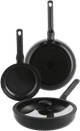 BK Enjoy Koekenpannenset 20 + 28 cm + Hapjespan 28 cm zwart Main Image