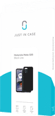 Just in Case Soft Design Motorola Moto G75 Back Cover Zwart verpakking