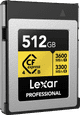 Lexar Professional GOLD 4.0 512GB CFexpress Type B voorkant