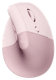 Logitech Lift Vertical Ergonomic Mouse Pink Main Image