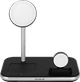BlueBuilt 3-in-1 Wireless Charger with Qi2 15W Black front