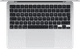 Apple MacBook Air 13 Pouces (2025) M4 (CPU 10 Cœurs/GPU 10 Cœurs) 24 Go/512 Go Argent AZERTY dessus
