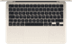 Apple MacBook Air 13 inches (2025) M4 (10 CPU/8 GPU) 16GB/256GB Starlight AZERTY top