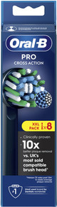 Oral-B Pro Cross Action Noir (8 pièces) emballage