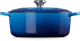 Le Creuset Signature Oval Dutch Oven 27cm Azure front