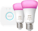 Philips Hue White and Color Kit de Démarrage avec 2 Ampoules + Bridge Main Image