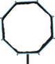 Nanlite Octagonal Softbox 40 cm FM Mount voorkant