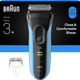Braun Series 3+ 3040S Blue accessory