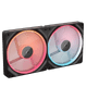 CORSAIR iCUE LINK LX140R RGB Reverse - Dual Fan Kit front