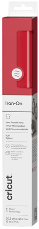 Cricut Puff Iron-On Rood 30,5 x 48,3 cm Main Image