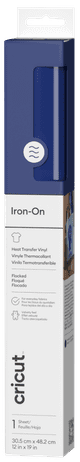 Cricut Flock Iron-On Blauw 30,5 x 48,3 cm Main Image