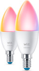 WiZ Ampoule Bougie - Lumière Blanche et Colorée - E14 - Lot de 2 Main Image