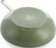 BK Sublime Wokpan 28 cm Olijfgroen onderkant