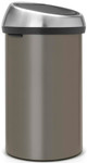 Brabantia Touch Bin 60 Liter Platinum achterkant
