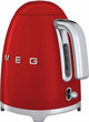 SMEG KLF03RDEU Rood detail